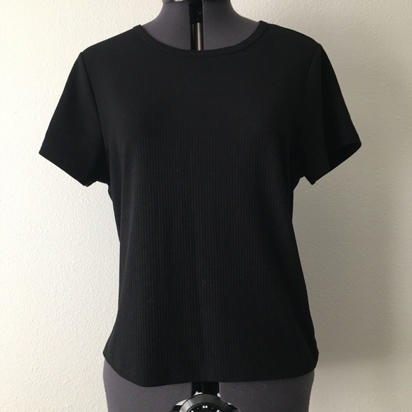 Old Navy Essential Ribbed Crop Top T Shirt - Picture 1 of 5